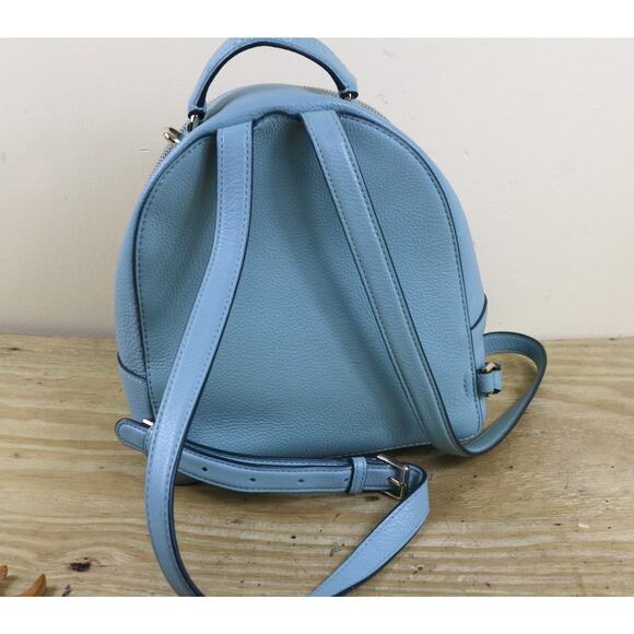 Kate Spade Backpack Blue Pebble Leather Jackson Medium Bag - Picture 2 of 16